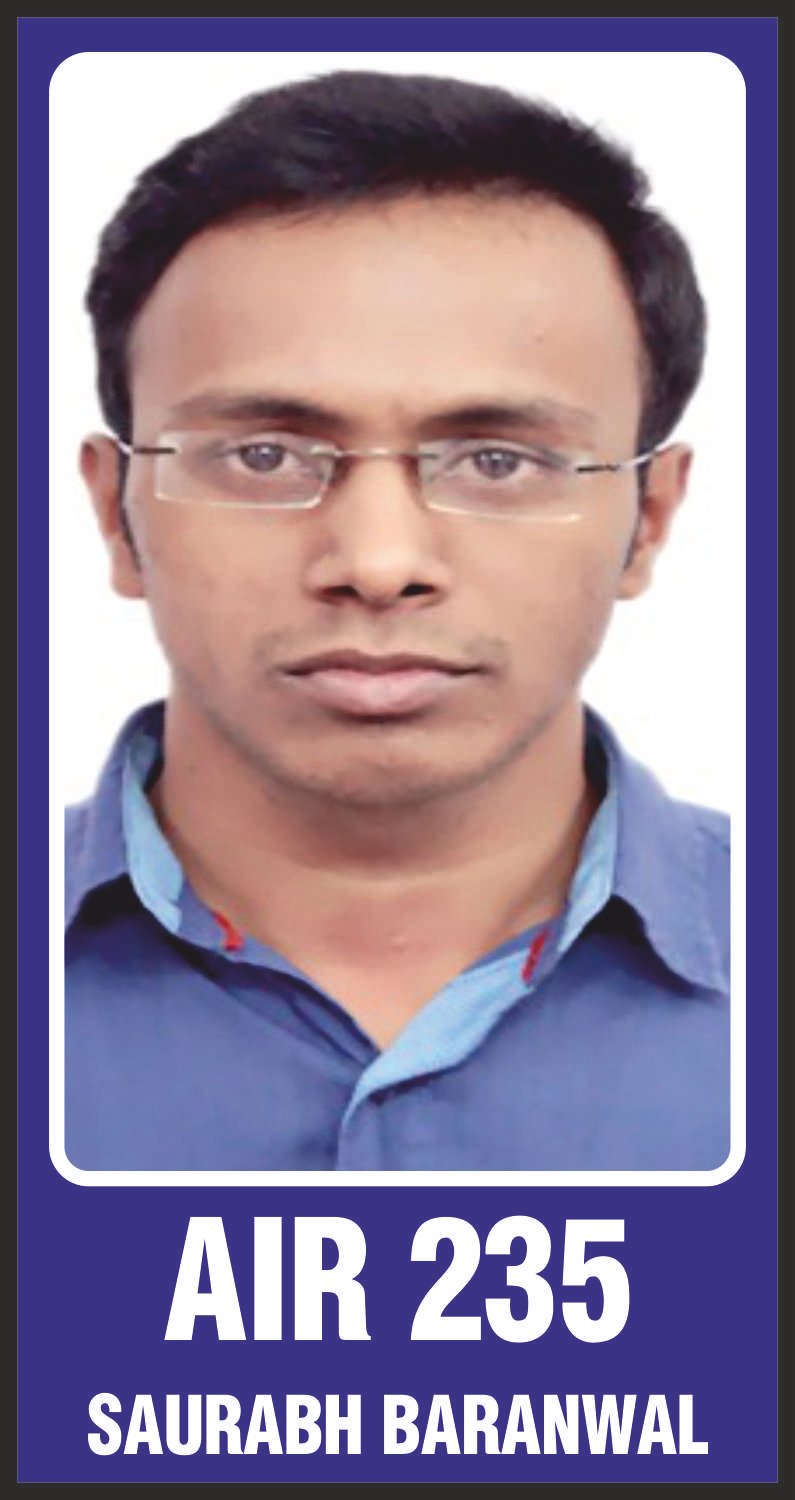 AIR 235 Saurabh Baranwal - Ramana Sri IAS Mathematics Optional student