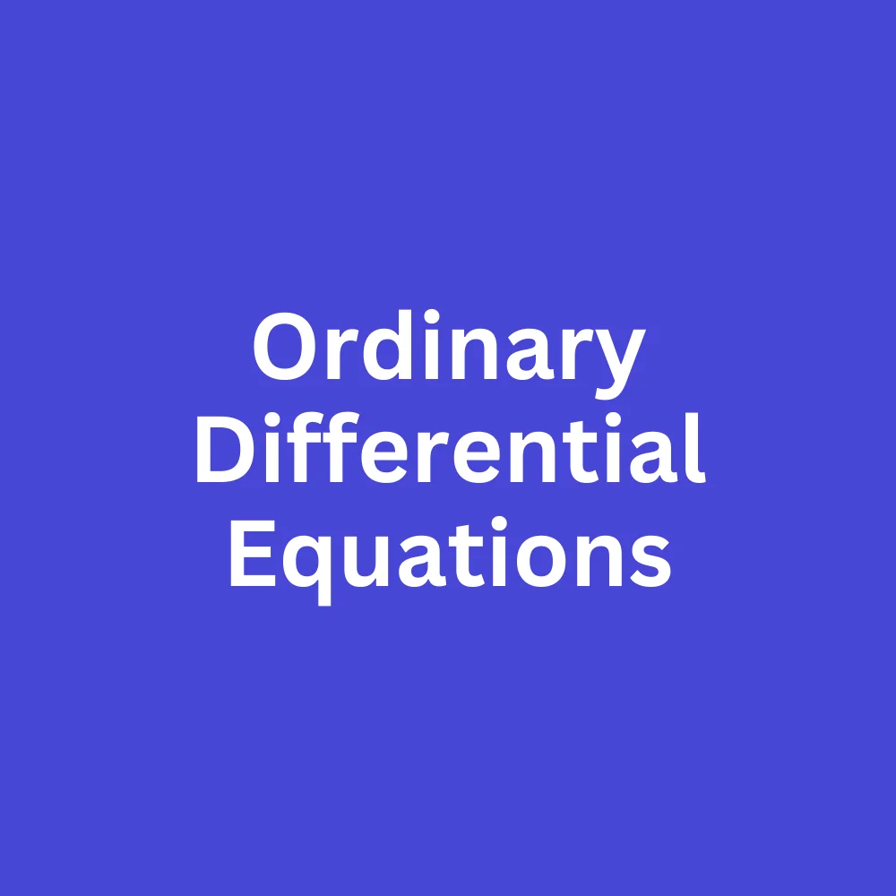 IFoS Maths Optional PYQs Ordinary Differential Equations