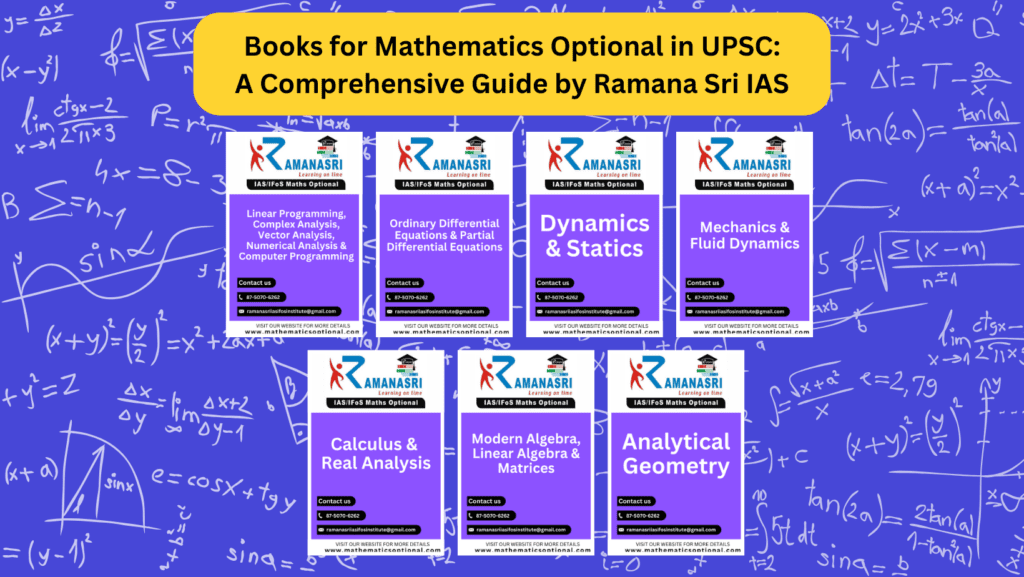 Books for Mathematics Optional in UPSC