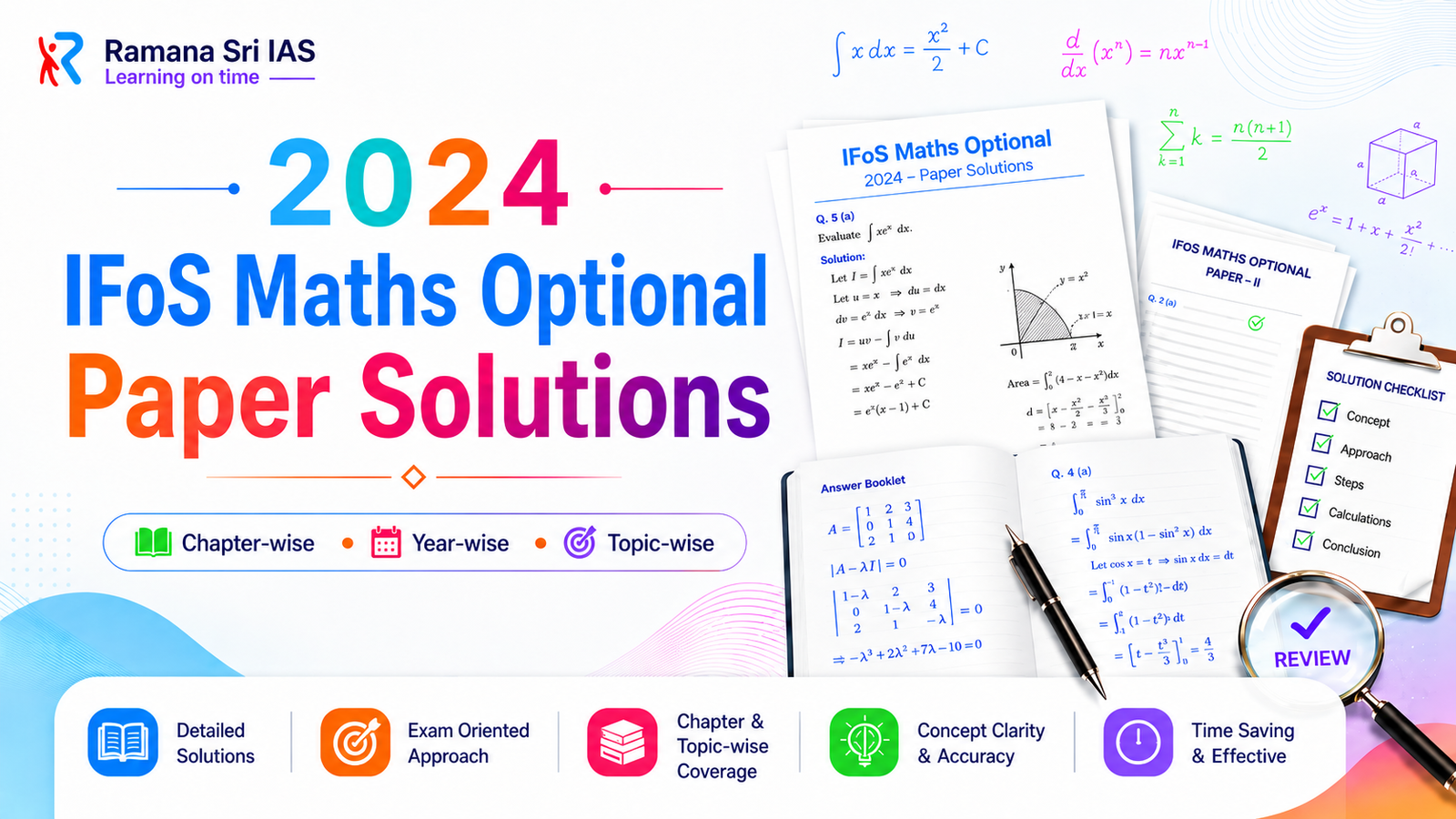2024 IFoS Maths Optional Paper Solutions - Ramana Sri IAS