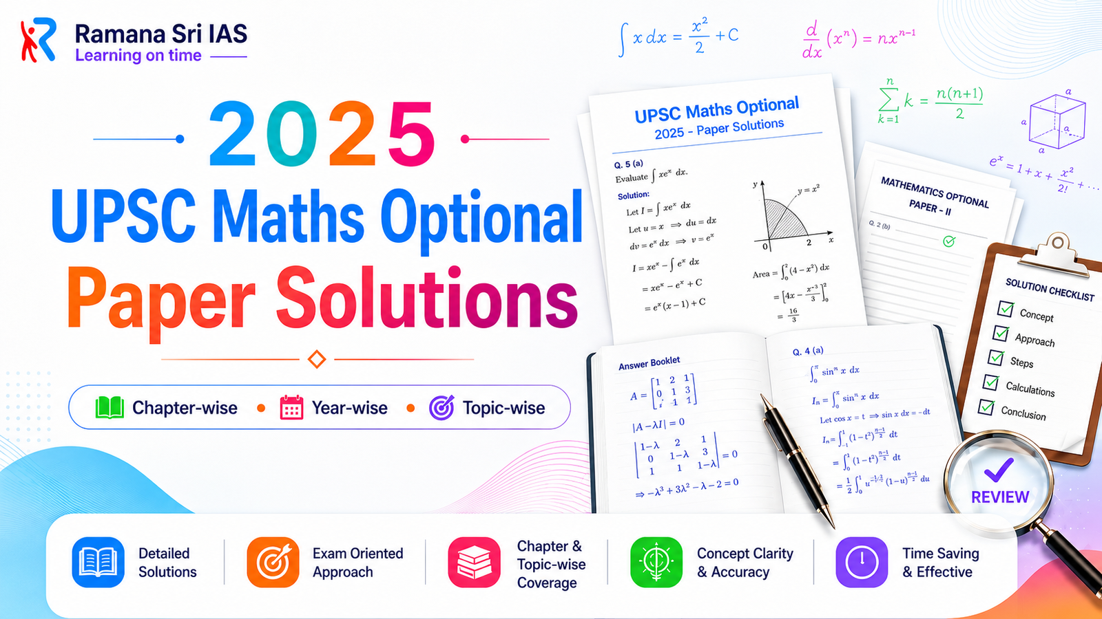 2025 UPSC Maths Optional Paper Solutions - Ramana Sri IAS