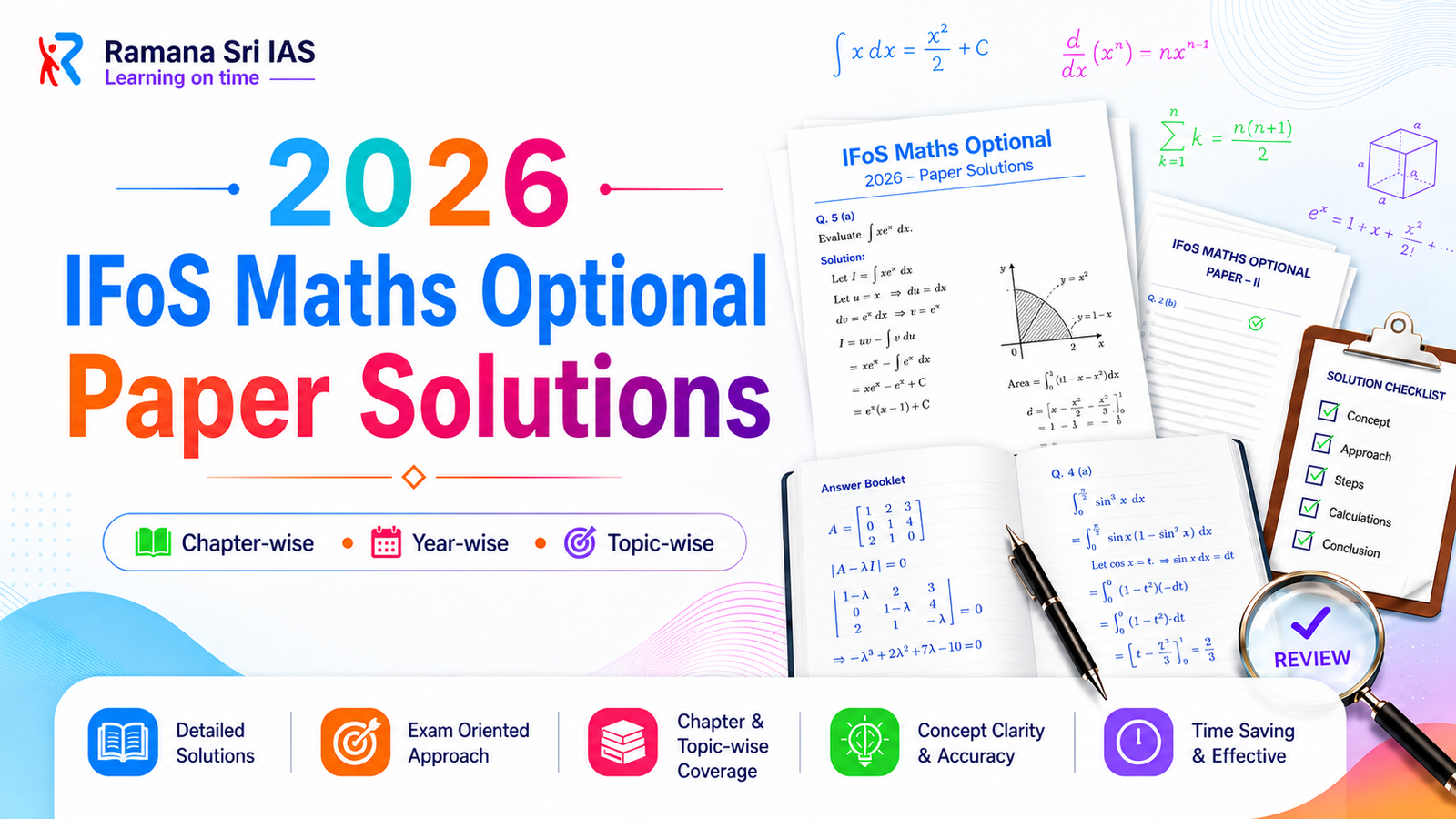 2026 IFoS Maths Optional Paper Solutions - Ramana Sri IAS