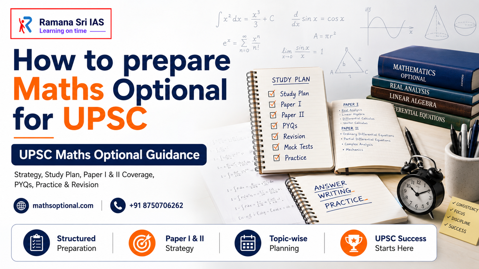 How to prepare Maths Optional for UPSC - Ramana Sri IAS