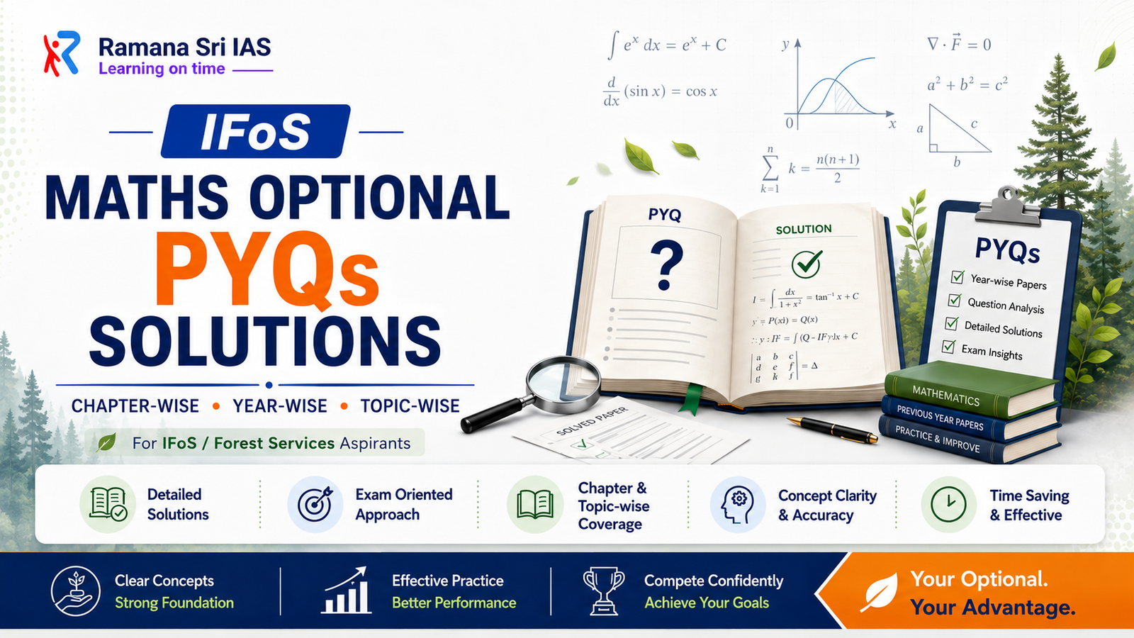 IFoS Maths Optional PYQs Solutions - Ramana Sri IAS