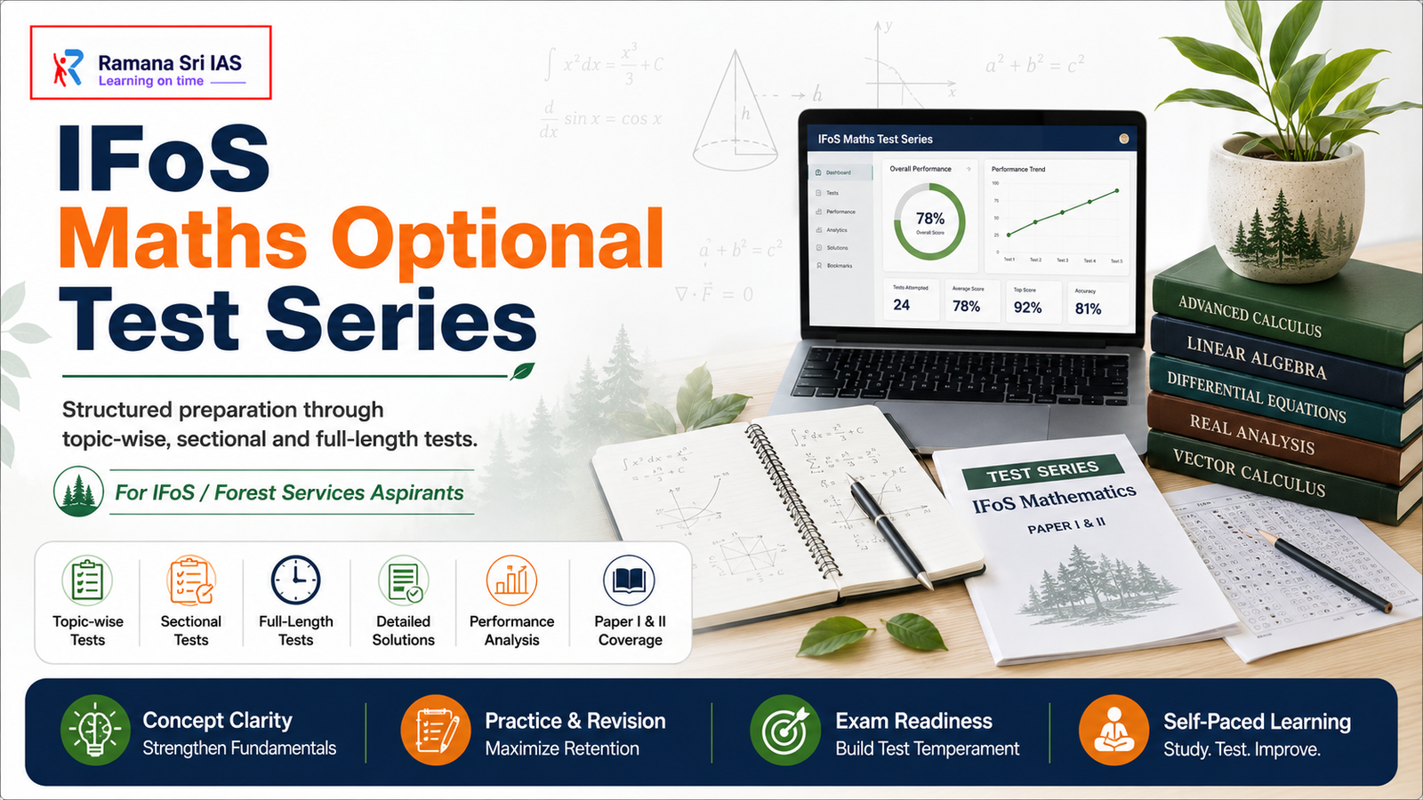 IFoS Maths Optional Test Series - Ramana Sri IAS