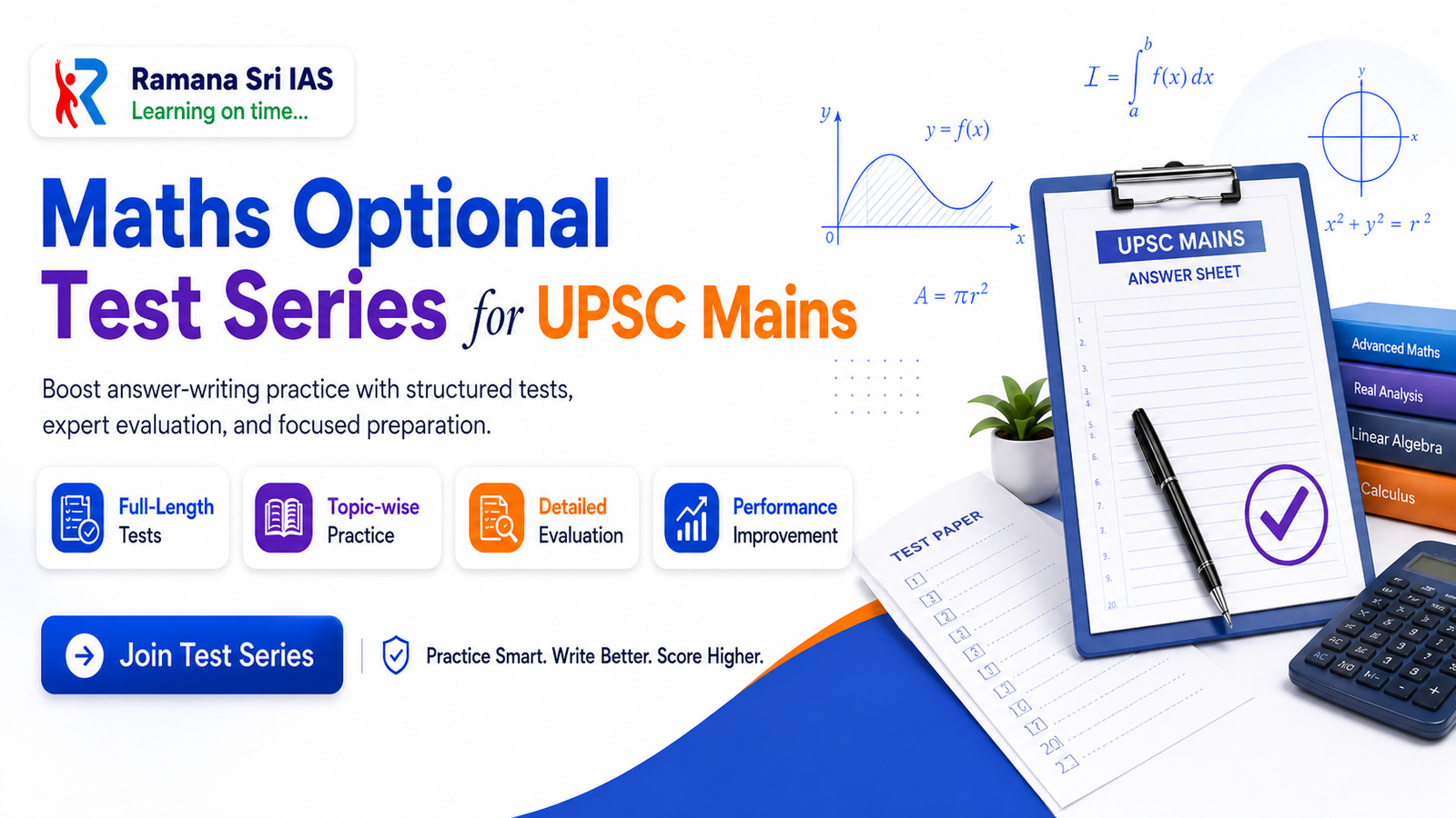 Maths Optional Test Series - Ramana Sri IAS