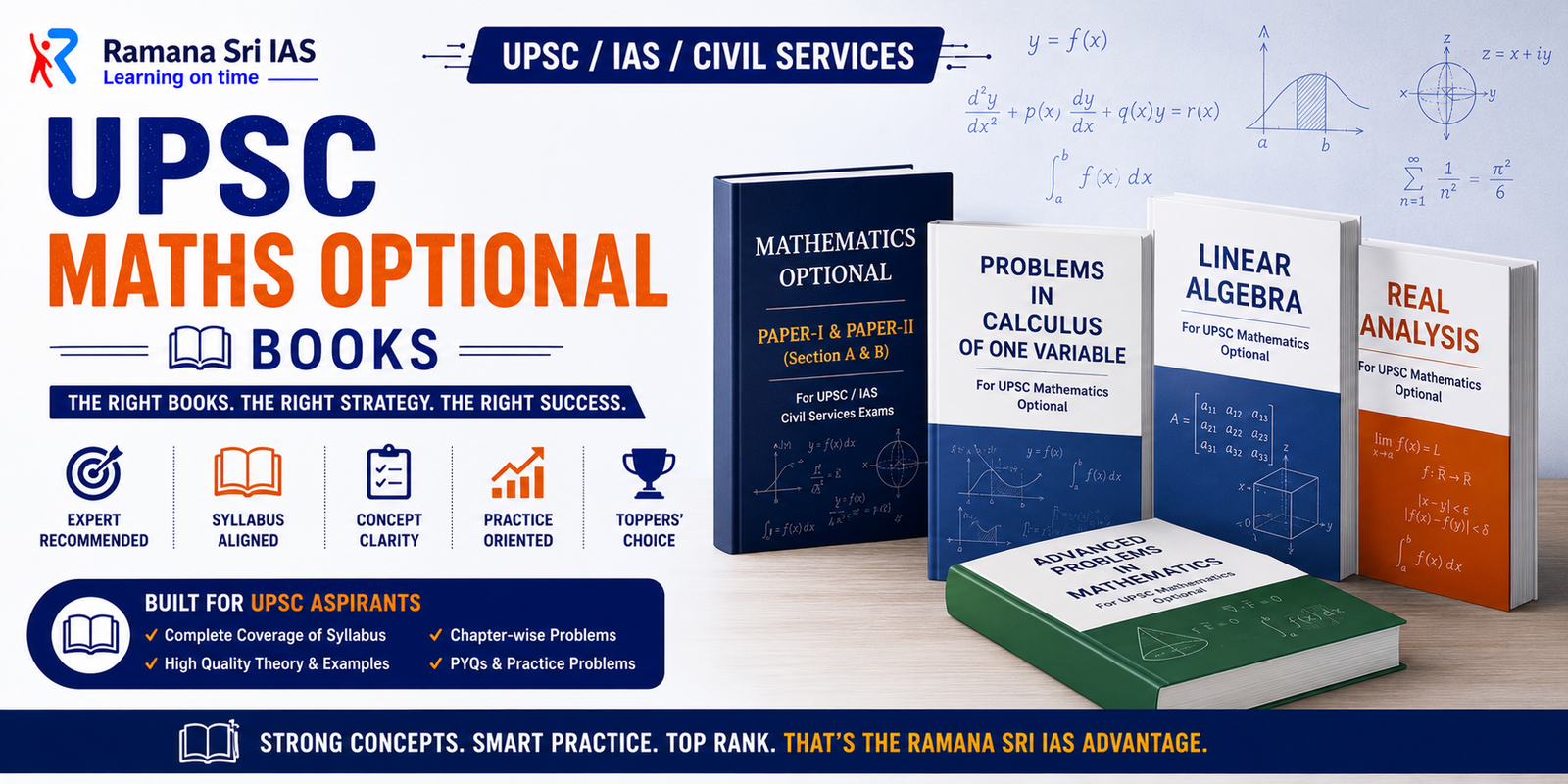 UPSC Maths Optional Books - Ramana Sri IAS