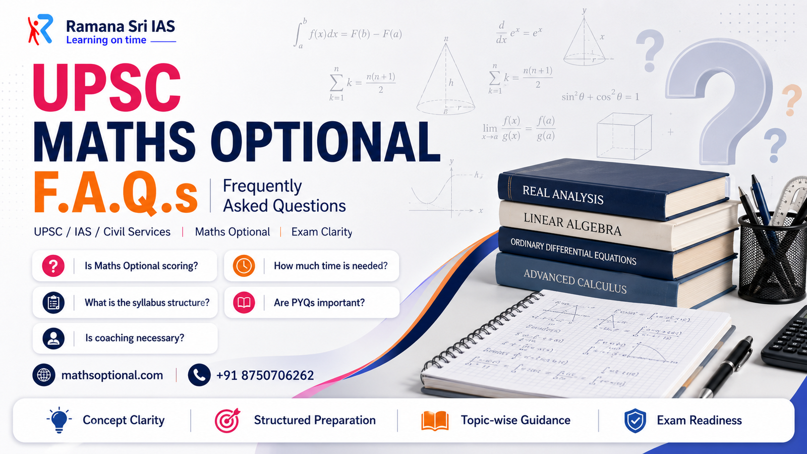 UPSC Maths Optional FAQs - Ramana Sri IAS