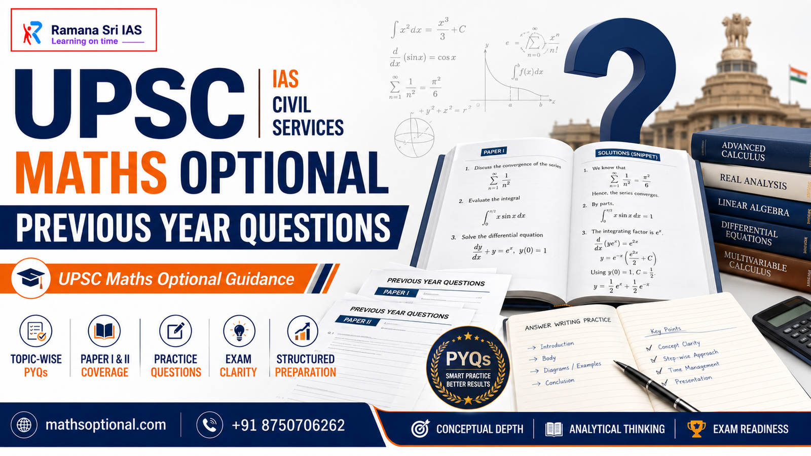 UPSC Maths Optional PYQs - Ramana Sri IAS