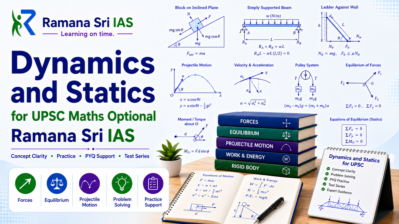 Dynamics and Statics for UPSC Maths Optional by Ramana Sri IAS