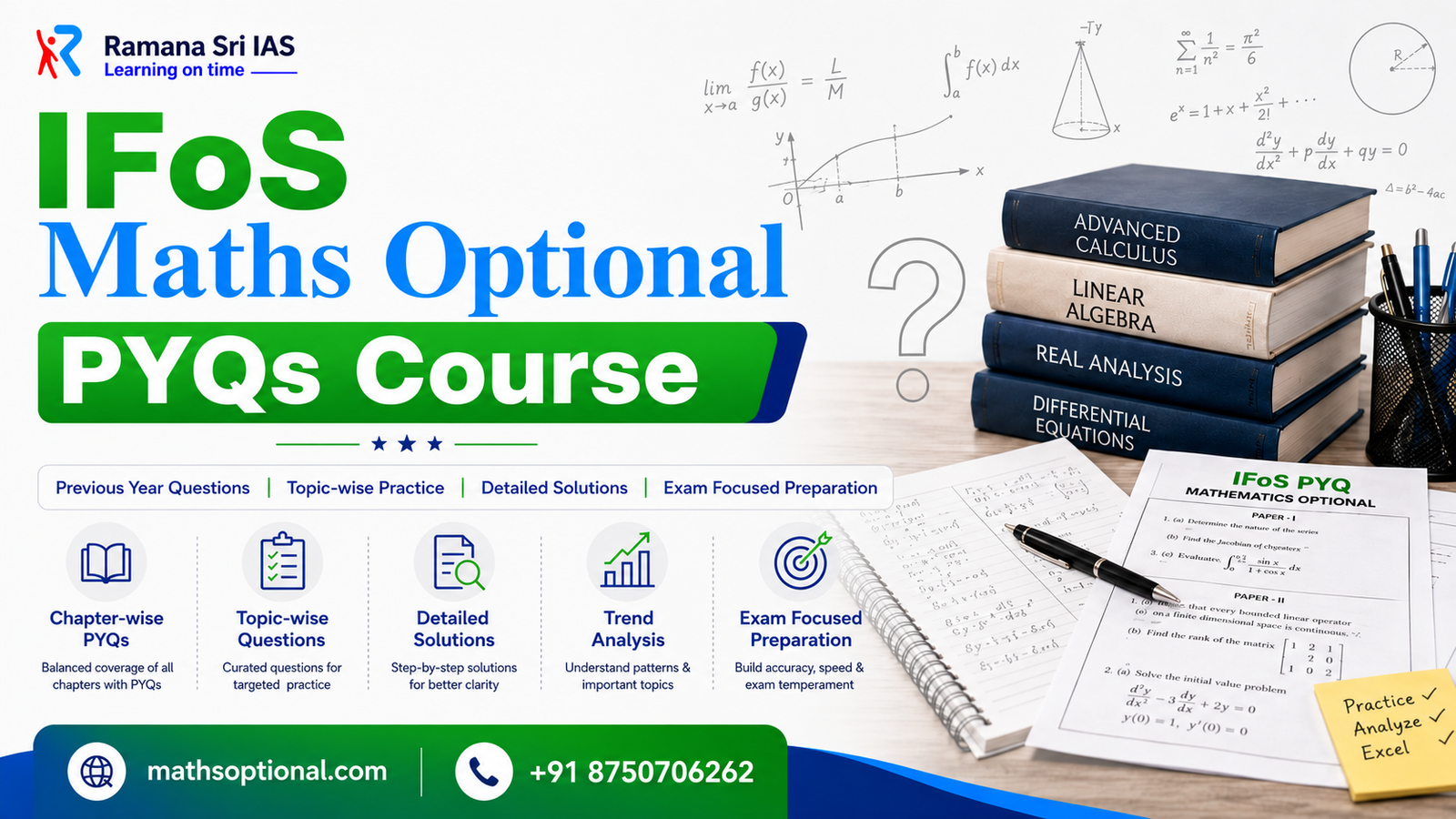 IFoS Maths Optional PYQs Course - Ramana Sri IAS
