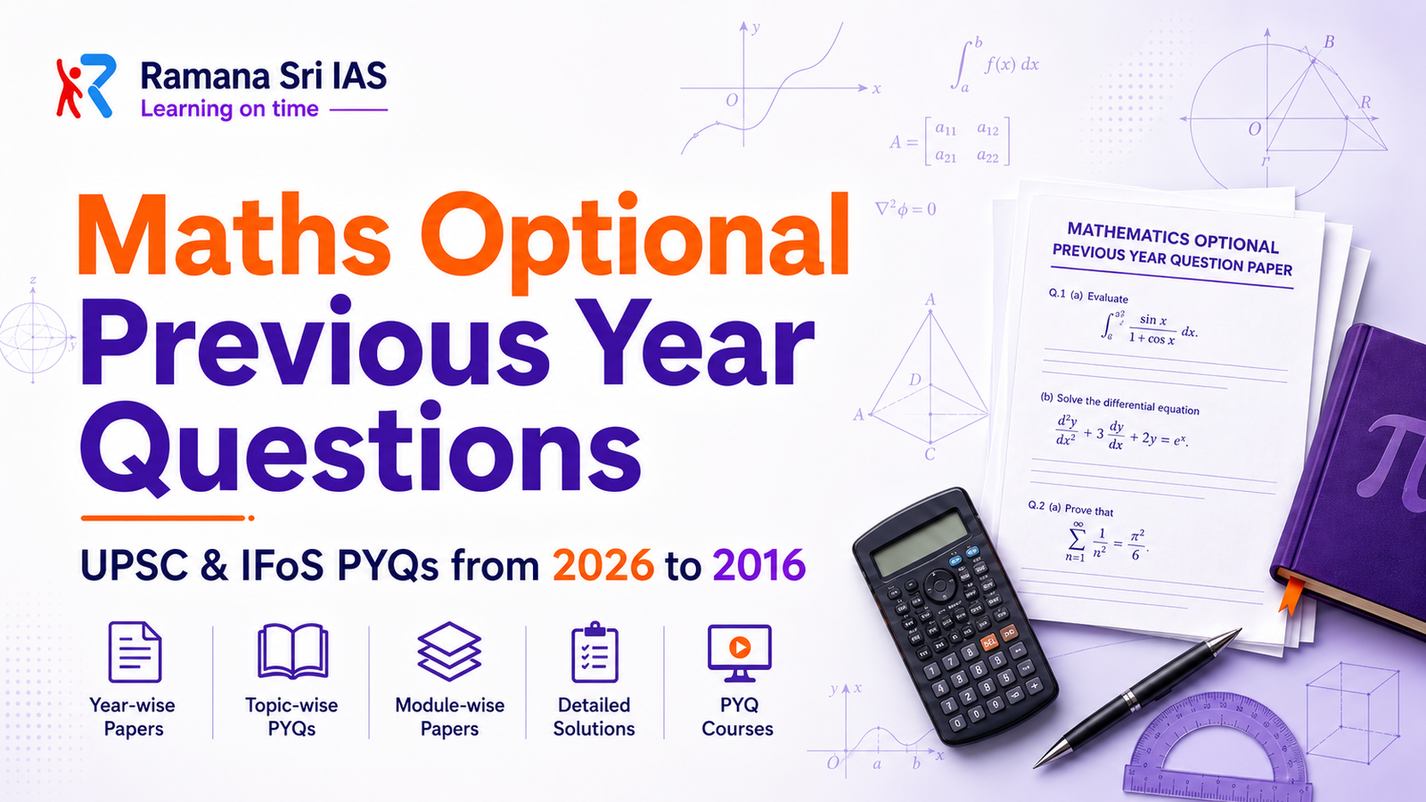 Maths Optional Previous Year Questions- Ramana Sri IAS Maths Optional Previous Year Questions- Ramana Sri IAS